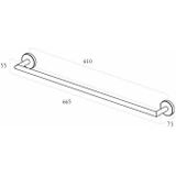 Wiesbaden Alonzo Handdoekrek Geborsteld Brons Koper