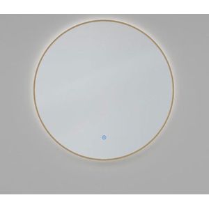 Wiesbaden - Novi - Ronde Spiegel - Dimbaar - Geborsteld Messing - 60 cm