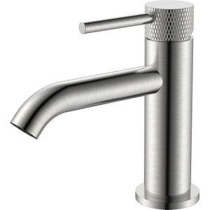 Fonteinkraan wiesbaden ribbd 1/2" geborsteld staal