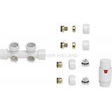 Sanifun thermostatische onderblok set Willy haaks