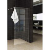 Inloopdouche Sita met handdoekhouder 80 x 200 cm, 8 mm glas