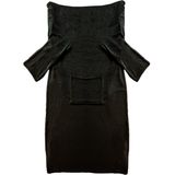 Giny Fleece Plaid met Mouwen Raven