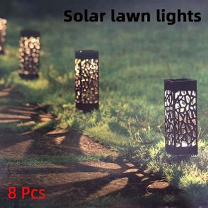 Led Solar Fire Light Waterdichte Tuin Decoratie Landschap Gazon Licht Pad Verlichting Outdoor Holle Verlichting