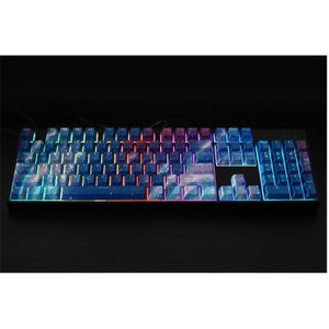 Sterrenhemel Abs Persoonlijkheid Mechanische Toetsenbord Keycaps Water Transfer Printen 104 Toetsen Key Caps Voor Filco