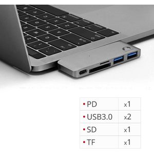 Snowkids Type C Dock Hub Voor Macbook Pro Macbook Air Hdmi USB3.0 Usb C Poorten Uitbreiding Splitter