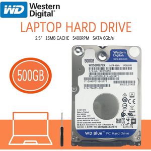 Wd 500Gb Notebook Harde Schijf Schijf 5400 Rpm 2.5 &quot;Interne Hdd Hd Harddisk Sata Iii 16M Cache 7Mm Voor Gaming Home PS4 Laptop