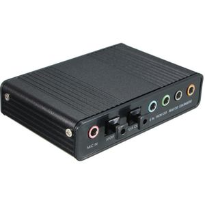 Externe Usb 5.1 3D O Geluidskaart Virtual 7.1 Channel Converter Adapter Kabel