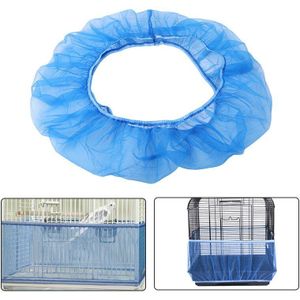 Nylon Mesh Vogelkooi Cover Shell Rok Netto Eenvoudige Reiniging Zaad Catcher Guard Vogelkooi Accessoires Luchtige Mesh Papegaai Vogel kooi Netto