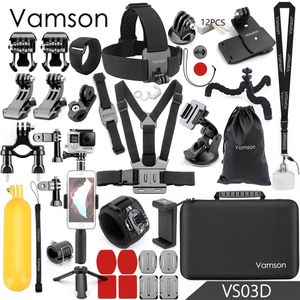 Vamson voor Gopro hero 6 5 Accessoires Set Grote Collectebus Monopod voor Gopro hero 5 4 voor SJCAM voor yi 4 k Sport Camera VS03