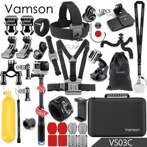 Vamson voor Gopro hero 6 5 Accessoires Set Grote Collectebus Monopod voor Gopro hero 5 4 voor SJCAM voor yi 4 k Sport Camera VS03