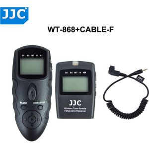 JJC Camera 2.4 GHz 56 Kanalen DSLR RF Draadloze Timer Afstandsbediening voor SONY A7III/A6300/A6500/A6000/RX100IV/RX100V/RX10/A58/A7