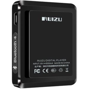 Ruizu M5 Full Touch Screen Bluetooth MP3 Speler 8 Gb 16 Gb Clip Mini Sport Music Player Met Fm, opname, E-Book, Klok, Stappenteller