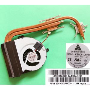 notebook CPU fan heatsink radiator koperen buis module voor Asus K53SD KSB06105HB-AL10 KSB06105HB-AL10 KSB06105HB AL10