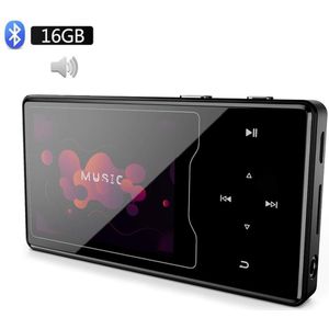 MP3 Speler Bluetooth4.2 Met Luidspreker 16 Gb 2.4Inch Hd Grote Kleur Screen Hifi Lossless Geluid Muziekspeler, ondersteuning Sd Tot 128 Gb