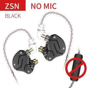 Kz Zsn 1BA + 1DD Hybrid In Ear Oortelefoon Hifi Dj Monito Running Sport Oortelefoon Headset Oordopjes Kz ZS10 zst ZS6 Kz AS10 Zsn Pro