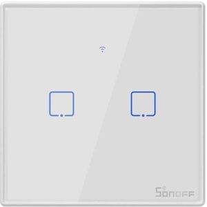 Sonoff Tx T2/T3 Eu/Us Smart Wifi Rf 433/App/Touch Control Muur Lichtschakelaar 1 /2 /3 Gang Type Muur Touch Switch Smart Home