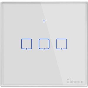 Sonoff Tx T2/T3 Eu/Us Smart Wifi Rf 433/App/Touch Control Muur Lichtschakelaar 1 /2 /3 Gang Type Muur Touch Switch Smart Home