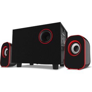 Surround Stereo Houten Computer Luidsprekers Home Theater Multimedia Combinatie Subwoofer Usb-poort 2.1 Laptop Desktop Luidspreker