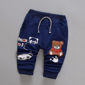 Daivsxicai Broek Jongens Katoen Mode Casual Leuke Cartoon Beer Broek Baby Match Pasgeboren Broek Voor Kinderen 7-24 Maand