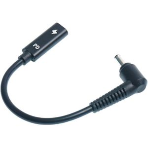 USB-C Type C Vrouwelijke Naar Dc Tip 4.0 Mm * 1.35 Mm Power Cable Koord Voor Asus Zenbook Vivobook Laptops