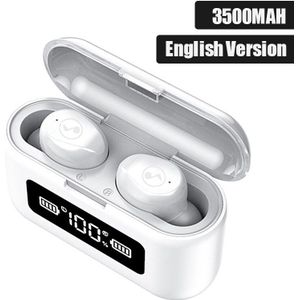 3500 Mah Bluetooth 5.0 Oortelefoon 8D Hifi Stereo Draadloze Koptelefoon Mini Hoofdtelefoon Tws Sport Waterdichte Headset Voor Iphone Android