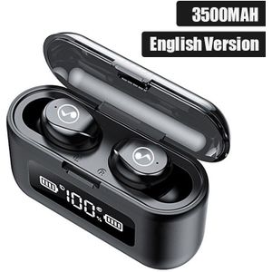 3500 Mah Bluetooth 5.0 Oortelefoon 8D Hifi Stereo Draadloze Koptelefoon Mini Hoofdtelefoon Tws Sport Waterdichte Headset Voor Iphone Android