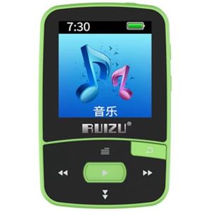 Original Ruizu X50 Sport Bluetooth MP3 Speler 8Gb Clip Mini Met Screen Ondersteuning Fm, Opname, E-Book, Klok, Stappenteller