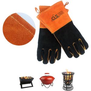 2 Stks/paar Hittebestendige Handschoen Bbq Grill Oven Handschoenen Fire Proof Keuken Koken Barbecue Accessoires Outdoor Cook Tool