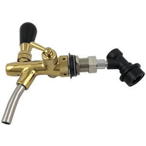 Verstelbare Bier Tap Kraan Met Chrome Plating, Bier Thuis brouwen Tap Met Bal Lock Disconnect Vloeistof Connector