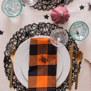 6Pcs Classic Buffalo Check Tafelblad Collectie Voor Familie Diners, Speciale Gelegenheden, Barbecues Picknicks En Dagelijks Gebruik