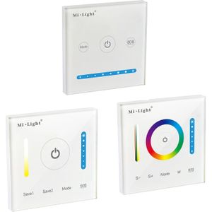 MiBoxer Smart LED Touch Panel Controller P1 P2 P3 Voor RGB RGBW RGB + CCT/Dubbele Witte/Single kleur LED Verlichting DC12-24v 15a