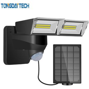Tongdaytech 2020Newst Led Solar Light Outdoor Pir Motion Sensor Licht Solar Power Wandlamp IP65 Waterdicht Yard Garden Lamp led
