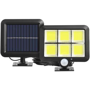 IP65 Waterdichte 3 Modi 120LED Solar Light Pir Motion Sensor Outdoor Path Powered Solar Wandlamp Split Straat Tuin Lampen