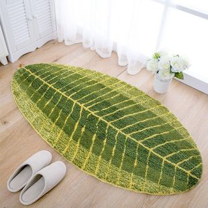 Banana Leaf Bad Mat Super Zachte Absorberende Bad Tapijt Anti-Slip Floor Mat Deur Entree Decoratieve Deur Mat Keuken mat