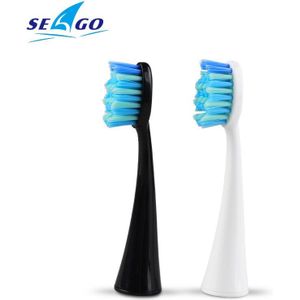 Seago Elektrische Tandenborstel Heads 2 Stk/set Tandenborstel Vervangende Opzetborstel Voor S2 Fit Pro Gezondheid/Advance Power/triumph/Schoon