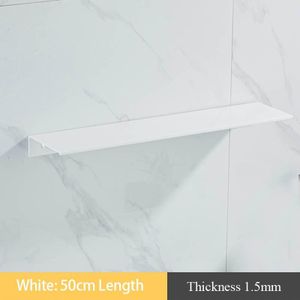 Zwart Wit Aluminium Badkamer Planken Keuken Muur Gemonteerde Plank Douche Rack Badkamer Accessoires 30-50 Cm Lengte