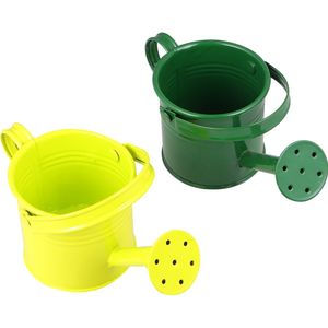 2 Stuks Watering Tin Eenvoudige Gieter Duurzaam Ijzer Beregening Waterkoker Draagbare Kan Voor Garden Home Planten Bloem