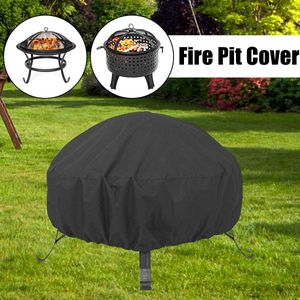 Tuin Yard Ronde Vuurkorf Outdoor Waterdicht Stofdicht Uv Protector Bbq Grill Cover All-Purpose Covers Voor Tuinmeubilair