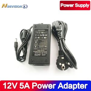 Laagste Prijs AC Converter Adapter Voor DC 12 V 5A 60 W LED Voeding Lader voor 5050/3528 SMD LED Light of LCD Monitor CCTV
