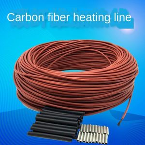 Lage Kosten Carbon Warme Vloer Kabel Carbon Fiber Verwarming Draad Elektrische Hotline Infrarood Verwarming Kabel
