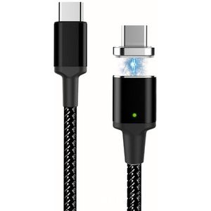 USB-C magnetische geweven snelle opladen data 1.8m 20 V/5A E-MARK PD100W/87 W/65 W /61 W/60 W/45 W/30 W kabel voor iPad/MacBook Pro/Ari laptop