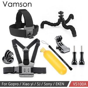 Vamson voor Gopro hero 7 6 5 4 Accessoires Set kit voor SJCAM M10 voor Xiaomi yi 4k voor SJ5000 case EKEN SOOCOO Actie Camera VS100