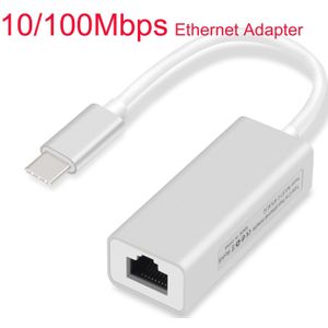 GOOJODOQ USB C Ethernet Rj45 Lan Adapter 3 Port USB Type C Hub 10/100/1000 Mbps Gigabit ethernet USB 3.0 Network Card voor MacBook