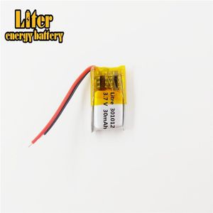 301012 3.7V 30Mah Oplaadbare Lithium Li Polymeer Batterij Voor Bluetooth Headset Hoofdtelefoon Mp3 Speaker Muis Recorder 031012