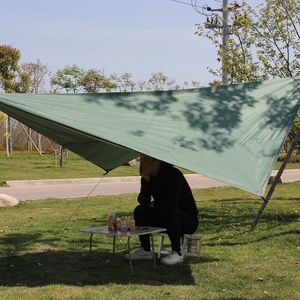 Anti Uv Strand Tent Schaduw Waterdichte Zon Onderdak Oxford Camping Hangmat Regen Vliegen Camping Zonnescherm Luifel Luifel Pergola