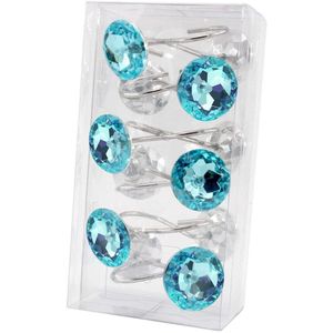 Douchegordijn Haak Decoratie Badkamer Crystal Diamond 12 Pcs Anti-Roest Mooi En Duurzaam