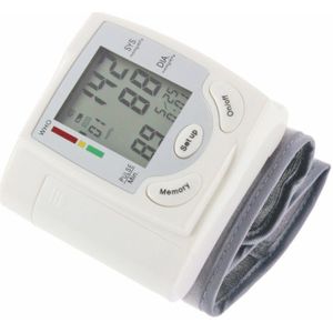 Automatische Digitale Pols Manchet Bloeddrukmeter Arm Meter Apparaat Pulse Bloeddrukmeter Heart Beat Rate Pulse Lcd Display