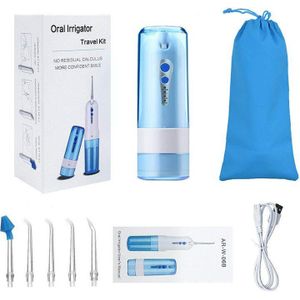 Draagbare Monddouche Elektrische Usb Oplaadbare Dental 4 Modes 5 Water Jet Tips Tand Zorg Waterdicht Tanden Cleaner Mondwater