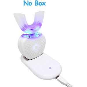 360 Graden Intelligente Automatische Sonic Elektrische Tandenborstel U Type Tandenborstel Usb Opladen Tand Tanden Whitening Blauw Licht