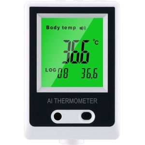 K-3S Muur Gemonteerde Thermometer Voice Prompt Infrarood Thermometer Automatische Inductie Non-contact Vaste Thermometer